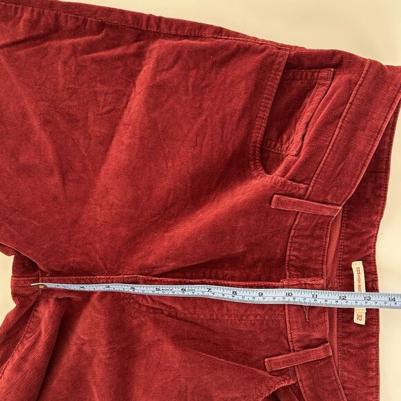Levis 725 High Rise Bootcut Corduroy Pants Women Sz 32 Preppy 90s Red Wine Color - Picture 8 of 11